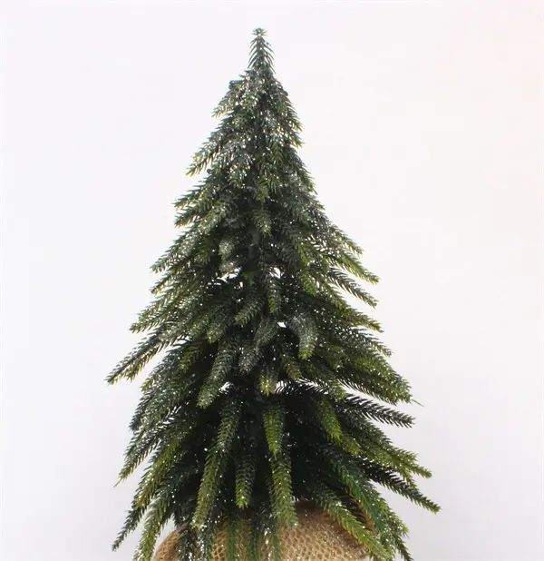Christmas Decorations with Burlap Wooden Base Silver Finish.jpg